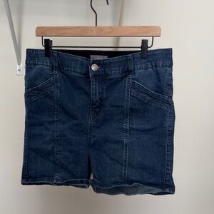 Torrid Dark Blue Jean Shorts w/ Extra Detailing